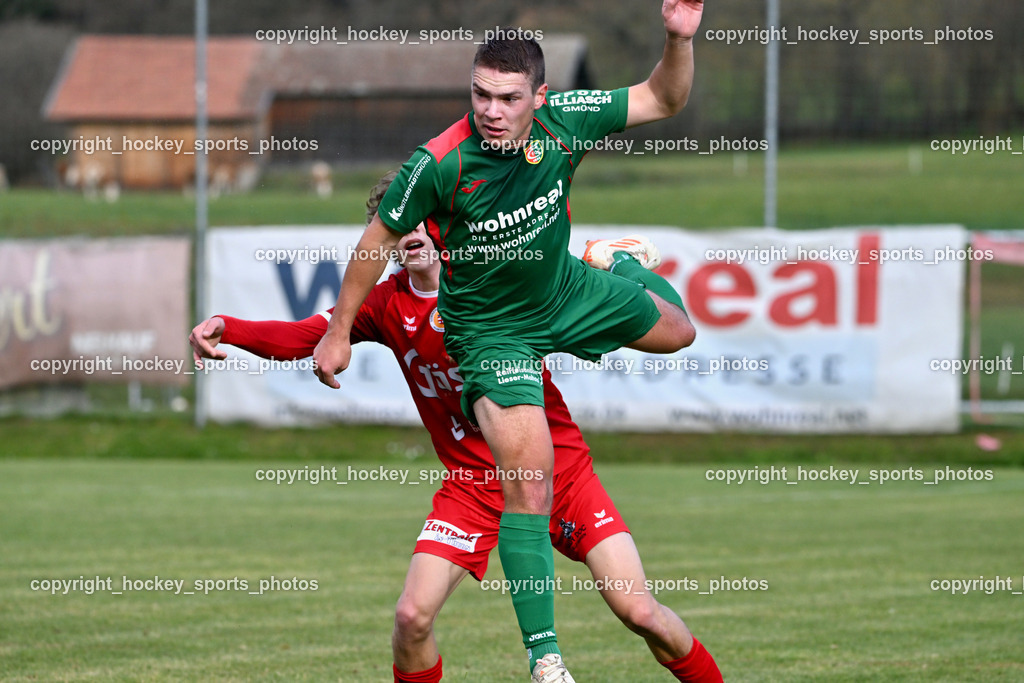 FC ASKÖ Gmünd vs. SV Rapid Lienz | #14 Stephan Gigler FC Gmünd, #3 Valentin Dorer Rapid Lienz, FC ASKÖ Gmünd vs. SV Rapid Lienz, FC ASKÖ Gmünd vs. SV Rapid Lienz am 09.11.2025 in Ferlach (Ballspielhalle Ferlach), Austria, (Photo by Bernd Stefan)