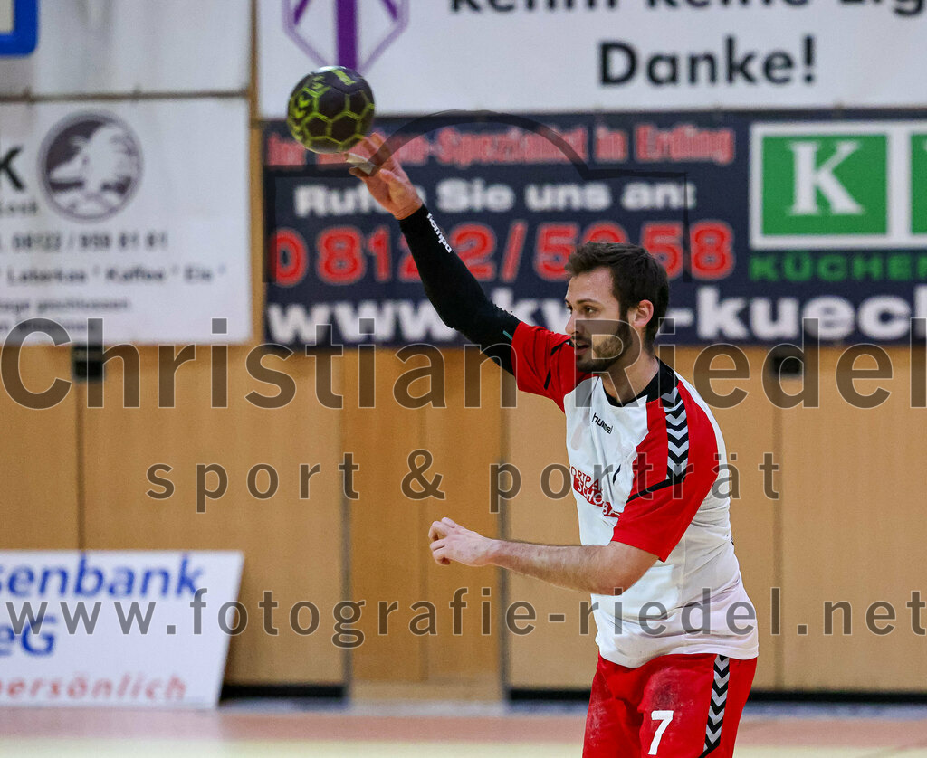 2023-01-21_015_SpVgg_Altenerding_gegen_SC_Eching | Erding, Deutschland, 21.01.2023:
Handball, Bezirksoberliga Männer 2022 / 2023, 12. Spieltag, SpVgg Altenerding gegen SC Eching, Endergebnis: 29:34

Simon Rüdiger (SpVgg Altenerding, #7)

Foto: Christian Riedel / fotografie-riedel.net