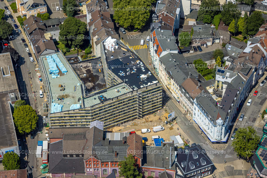 Schwelm230708859 | Luftbild, Baustelle Neues Rathaus, zwischen Neumarkt und Schulstraße, Schwelm, Ruhrgebiet, Nordrhein-Westfalen, Deutschland