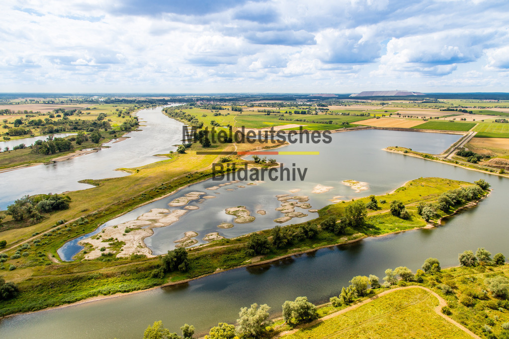 Landschaft Kiesabbau bei Angern-7250 | Elbe im Jerichower Land - Realisiert mit Pictrs.com