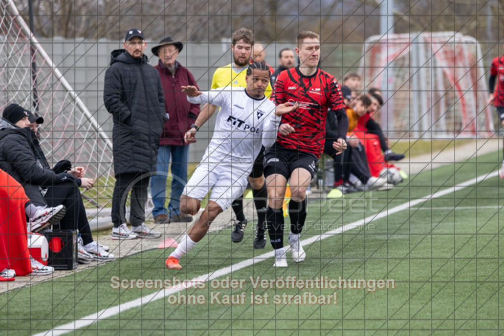 20250316_160718_0135 | #,TSV Bad Boll (rot) vs. TSV Weilimdorf (weiß), Fussball, Landesliga 2 - wfv, 18. Spieltag, Saison 2024/2025, Kunstrasenplatz, Erlengarten 37, 73087 Bad Boll, 16.03.2025 - 15:00 Uhr,Foto: PhotoPeet-Sportfotografie/Peter Harich