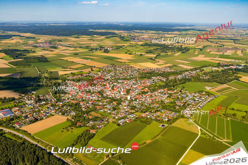 Luftaufnahme von  Wittislingen - Die Luftaufnahme wurde 2025 vom UL-Flugzeug heraus erstellt ( keine Drohne ) - Hochauflösende Luftaufnahme - für professionelle Ausdrucke geeignet. Die Geschenkidee !Mit Lizenz und Bildrechte bestellbar