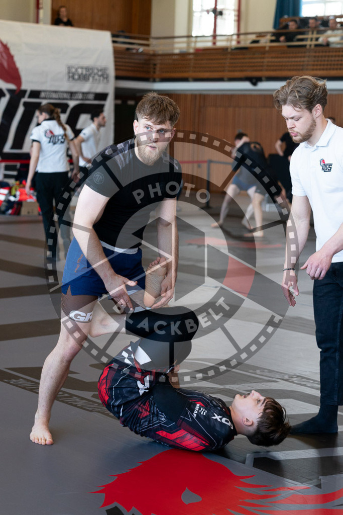 20250329PBB0637 | Fighters compete during the International Luta Livre (ILLCS) Germany IX Spring 2025 Competition spring on March 29, 2025 in Hannover, Germany.© Chiara Dazi