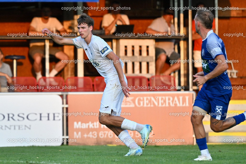 SAK vs. SV Dellach Gail | #11 Luka Jerin SAK, SAK vs. SV Dellach Gail, SAK vs. SV Dellach Gail am 14.08.2025 in Klagenfurt (Sportpark Welzenegg), Austria, (Photo by Bernd Stefan)