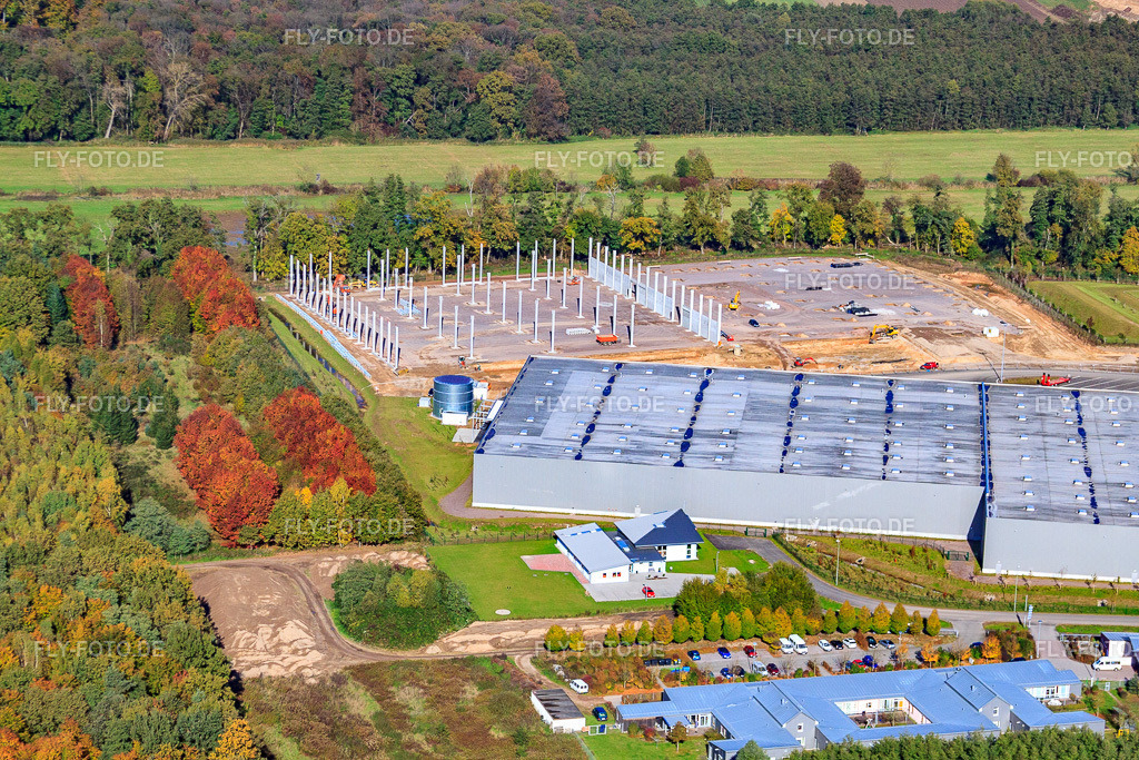 Industriegebiet Horst, 2. Bauabschnitt Gazely Logistik STS Group | Luftbild: Industriegebiet Horst, 2. Bauabschnitt Gazely Logistik STS Group im Ortsteil Minderslachen in Kandel im Bundesland Rheinland-Pfalz in Deutschland. Foto: IMG_34874.jpg vom 26.10.2010 durch Werner Riehm/FLY-FOTO.de - Realisiert mit Pictrs.com