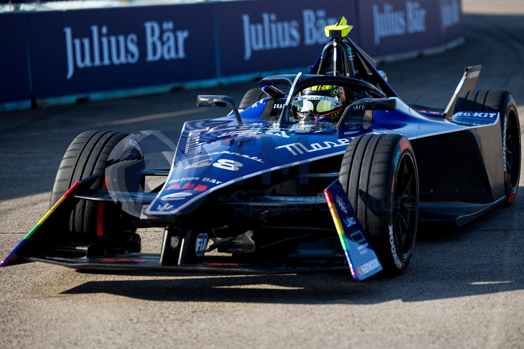 GEPA-20230422-101-147-0009 | BERLIN,GERMANY,22.APR.23 - MOTORSPORTS, FORMEL E - E-Prix of Berlin, Berliner Tempelhof Airport Circuit, free practice. Image shows Edoardo Mortara (SUI / Maserati). 
Photo: GEPA pictures/ Matthias Trinkl