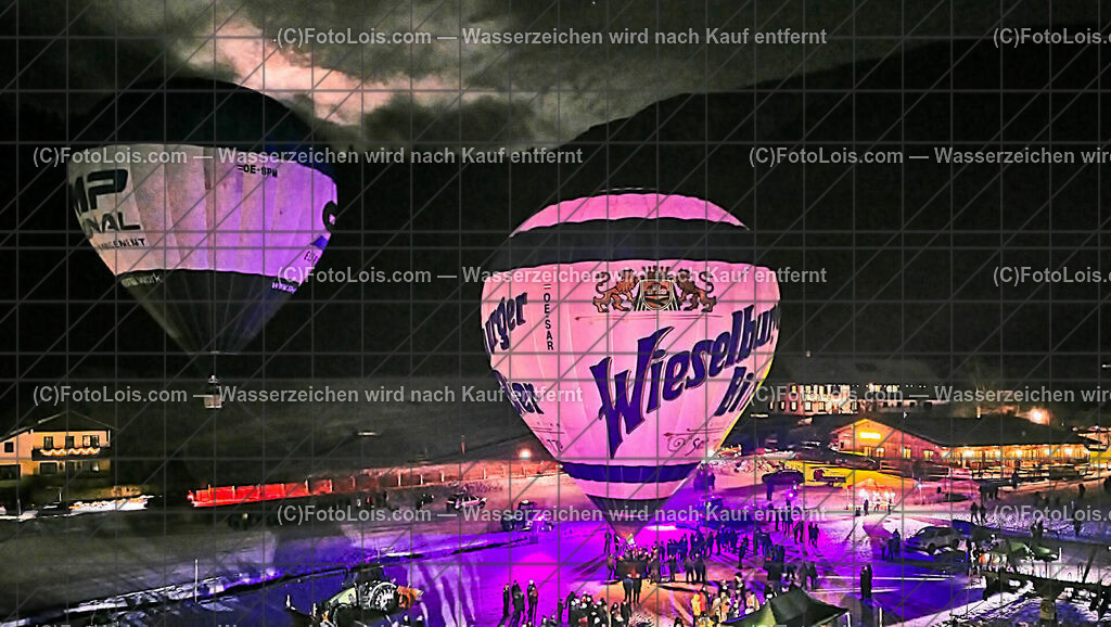 182533_Luftbild_Nacht der Ballone | (C)FotoLois.com, Alois Spandl. Luftbild, NACHT der BALLONE in Lackenhof am Ötscher bei der Ötscherlift-Talstation, während der Veranstaltung erlebte man dabei den Mondaufgang, Do 28. Dez. 2023.