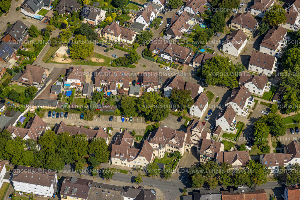 Gelsenkirchen240808527GE-Nord | Luftbild, Wohnsiedlung zwischen Wetterweg und Schievenstraße, Erle, Gelsenkirchen, Ruhrgebiet, Nordrhein-Westfalen, Deutschland