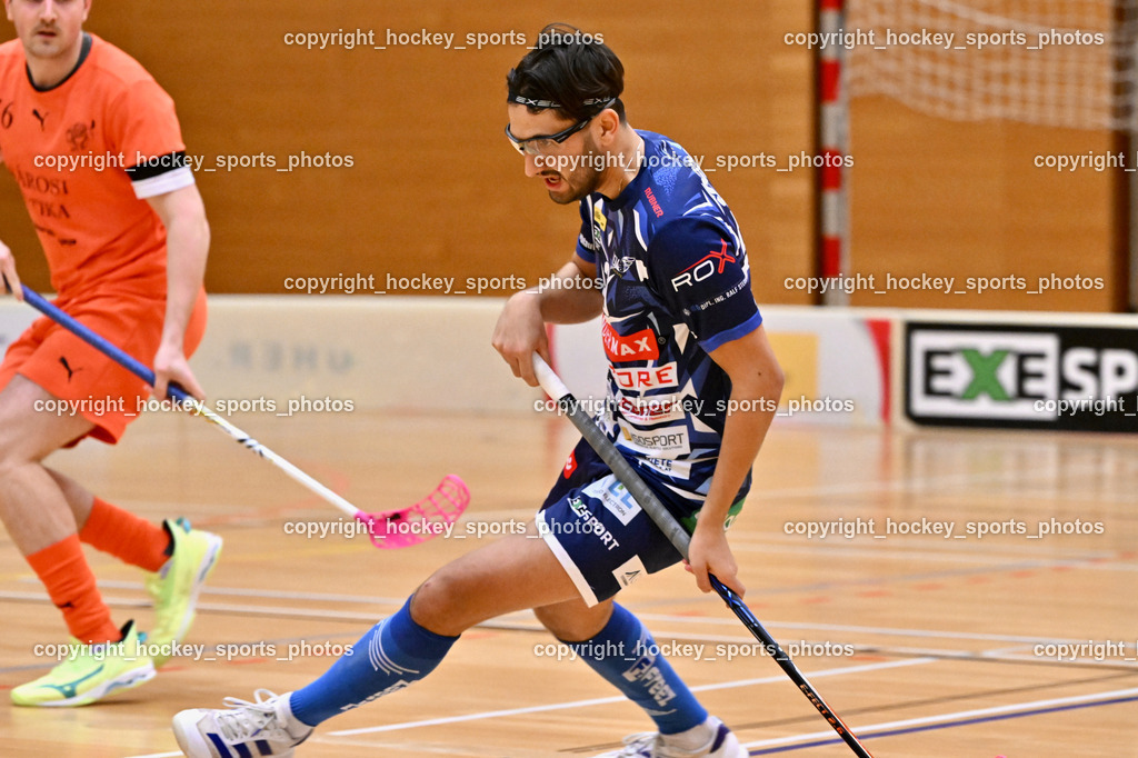 VSV Unihockey vs. SZPK Floorball | #30 Christoph Steiner VSV Unihockey, VSV Unihockey vs. SZPK Floorball, VSV Unihockey vs. SZPK Floorball am 23.11.2024 in Villach (Ballspielhalle St. Martin), Austria, (Photo by Bernd Stefan)
