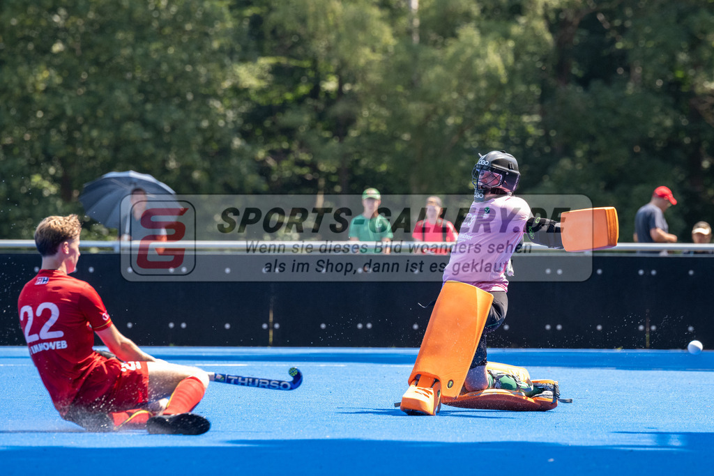 SFE_20230709_0048 | EuroHockey EM U18 Boys Belgium vs Ireland am 09.07.2023 in Krefeld (Gerd-Wellen-Hockeyanlage), Photo: Stephan Fehrmann 2023 (Sports-Gallery)