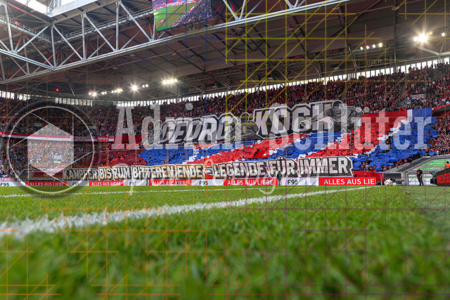 22.03.2026, GER, Fussball, Herren, 2. BL, Saison 2025/2026, Fortuna Düsseldorf - Hertha BSC Berlin | die Choreo zu ehren von Georg Koch