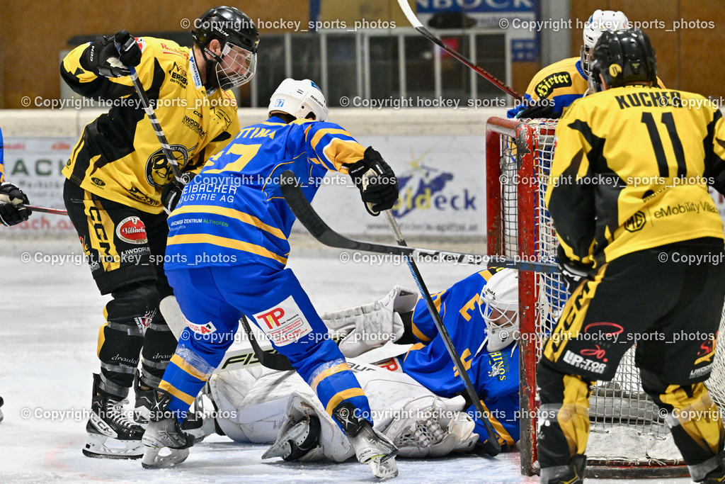 EC Spittal Hornets vs. EHC Althofen 6.1.2024 | #67 Horn Fabian, #9 Essmann Kevin, #31 Horn Fabian