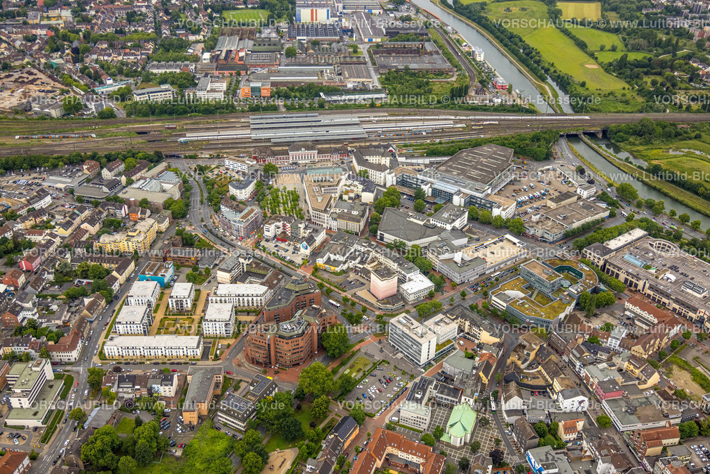Hamm220604171 | Luftbild, City am Hauptbahnhof, Mitte, Hamm, Ruhrgebiet, Nordrhein-Westfalen, Deutschland