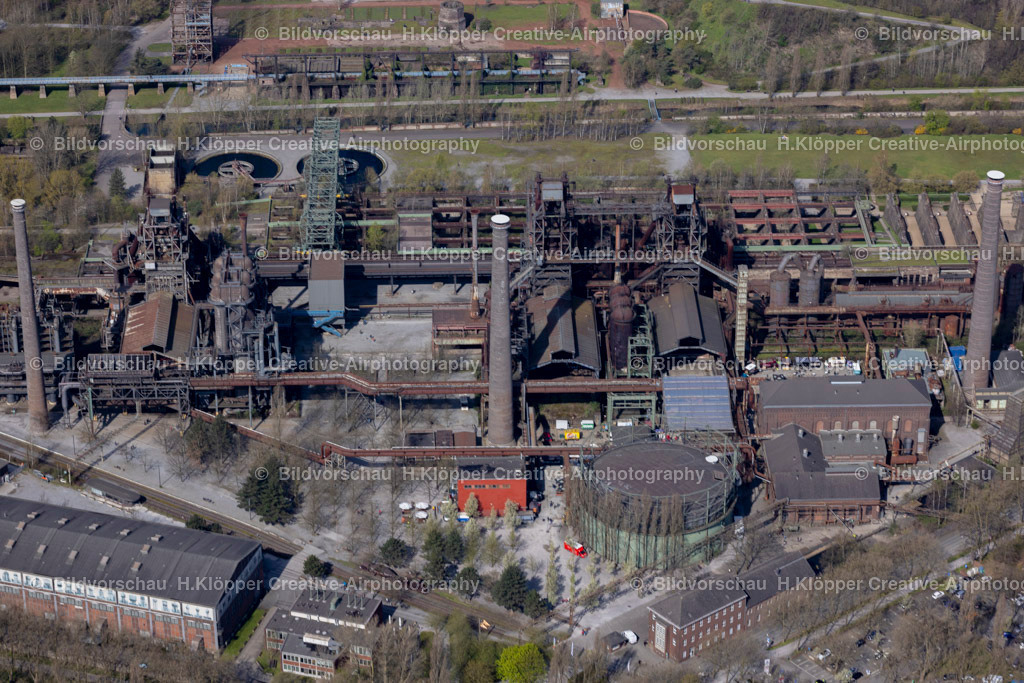 Lufbild Landschaftspark Duisburg-Nord Emscherstr. Duisburg 47137-2481 | Lufbild Landschaftspark Duisburg-Nord Luftbildfotograf Hermann Klöpper - Realisiert mit Pictrs.com