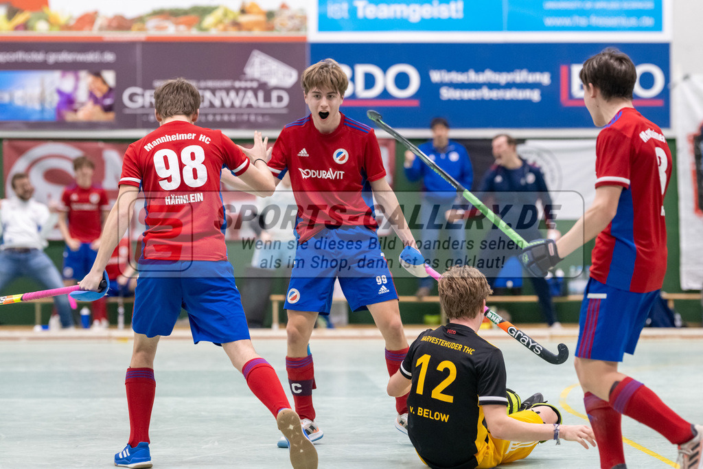 SFE_20230305_0034 | Deutsche Meisterschaft Männliche U16 Halle 2023 am 05.03.2023 in Köln (KTHC Stadion Rot-Weiss Köln Tennis and Hockey Club), Photo: Stephan Fehrmann 2022 (Sports-Gallery)