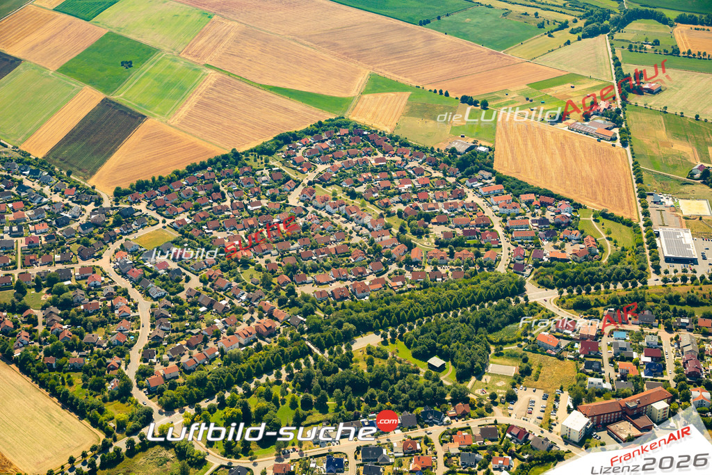 Die Luftaufnahme Neubaugebiet - Korbach wurde 2022 vom Flugzeug aus (keine Drohne) erstellt. Hohe Auflösung -für große Poster und Wandbilder geeignet - Garantiert!