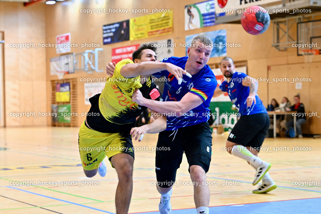SC Ferlach vs. Bregenz Handball | #8 KNAPP Simon SC Ferlach, #6 MAHR Markus Bregenz Handball, SC Ferlach vs. Bregenz Handball, SC Ferlach vs. Bregenz Handball am 28.09.2024 in Ferlach (Ballspielhalle Ferlach), Austria, (Photo by Bernd Stefan)