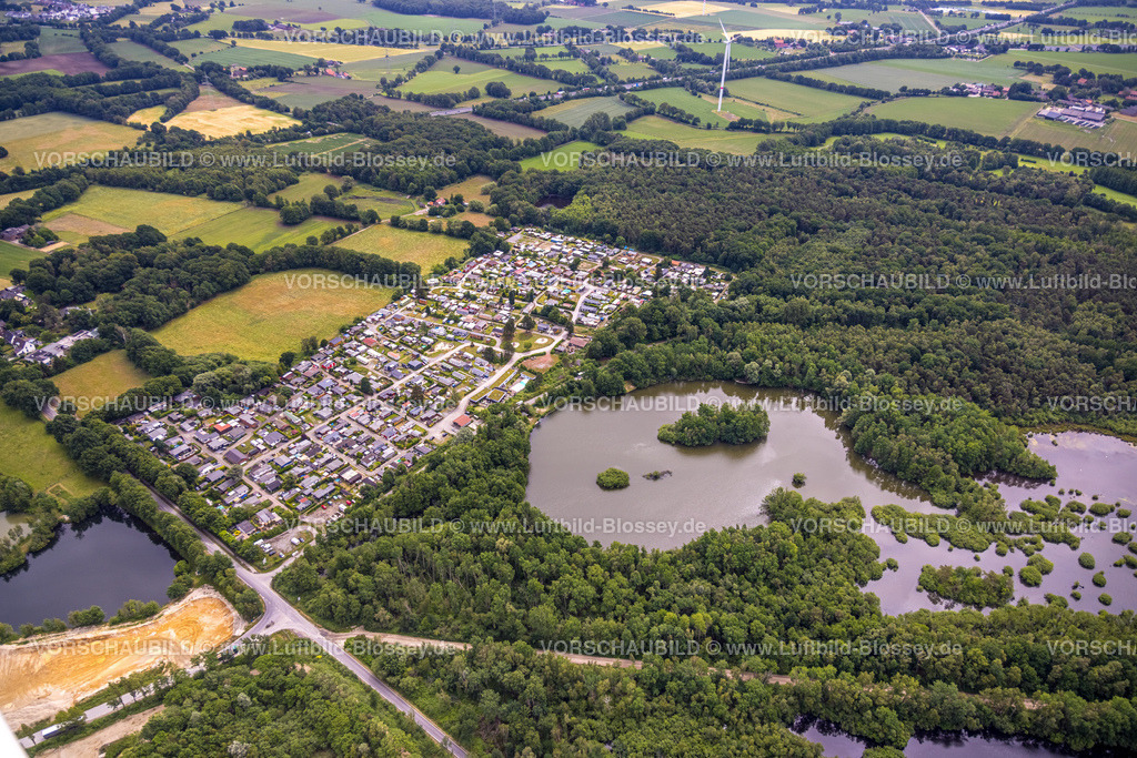 Dorsten220604766 | Luftbild, Freizeitpark Tillessensee mit See, Östrich, Dorsten, Ruhrgebiet, Nordrhein-Westfalen, Deutschland