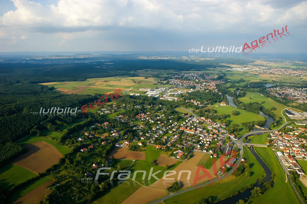 Luftbild von Koesten Lichtenfels - Luftaufnahme wurde 2008 von https://frankenair.de mittels Flugzeug (keine Drohne) erstellt - die Geschenkidee