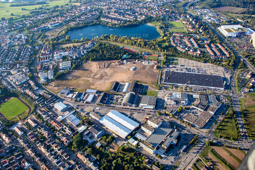 Luftbild: Brühl, Gewerbegebiet Schütte-Lanz-Park in Brühl im Bundesland Baden-Württemberg in Deutschland. Foto: IMG_073003.jpg vom 23.09.2014 durch Werner Riehm/FLY-FOTO.de