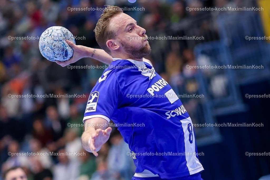 Gum25042501047 | 25.04.2025, Handball, HBL, VfL Gummersbach - 1. VfL Potsdam, Schwalbe-Arena: Lukas Blohme (GUM #8) 