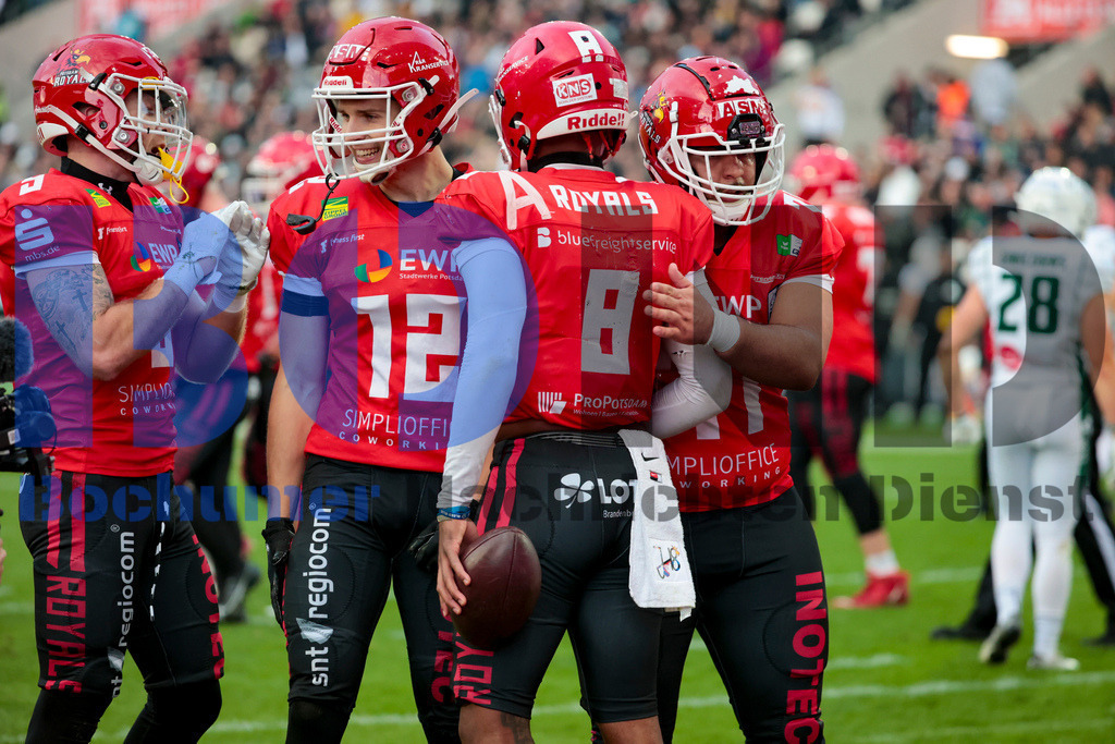  14.10.2023 - 
 | Sebastian Sendlak / Bochumer Nachrichtendienst (BOND) - GFL-Bowl 2023: Schwaebisch Hall Unicorns vs. Potsdam Royals - Realisiert mit Pictrs.com