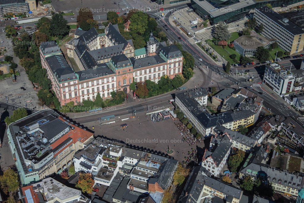 3070006 | Marktplatz mit Altem Rathaus und Schloß, Darmstadt