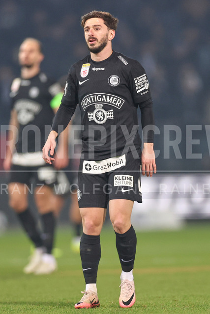UEFA Europa League 2025/26: SK Sturm Graz vs SK Brann | Graz, Austria, 29.JAN.26 - SOCCER - UEFA Europa League, SK Sturm Graz vs SK Brann Bergen. The image shows Otar Kiteishvili (STU).