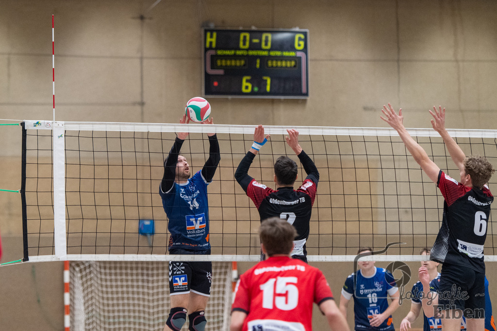 Oldenburger TB-VSG Ammerland | Volleyball Regionalliga; Oldenburger TB-VSG Ammerland am 24.01.2026 in Oldenburg (Sporthalle Haarenesch), Photo: Philip Eiben 2026 - Realisiert mit Pictrs.com