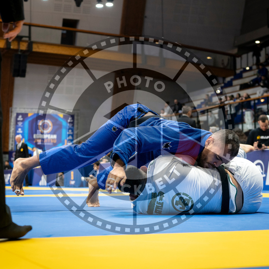 20240126PBB0082 | Fighters compete during the Brazilian Jiu-Jitsu European Championship of the IBJJF in Paris, France, on January 26, 2024.