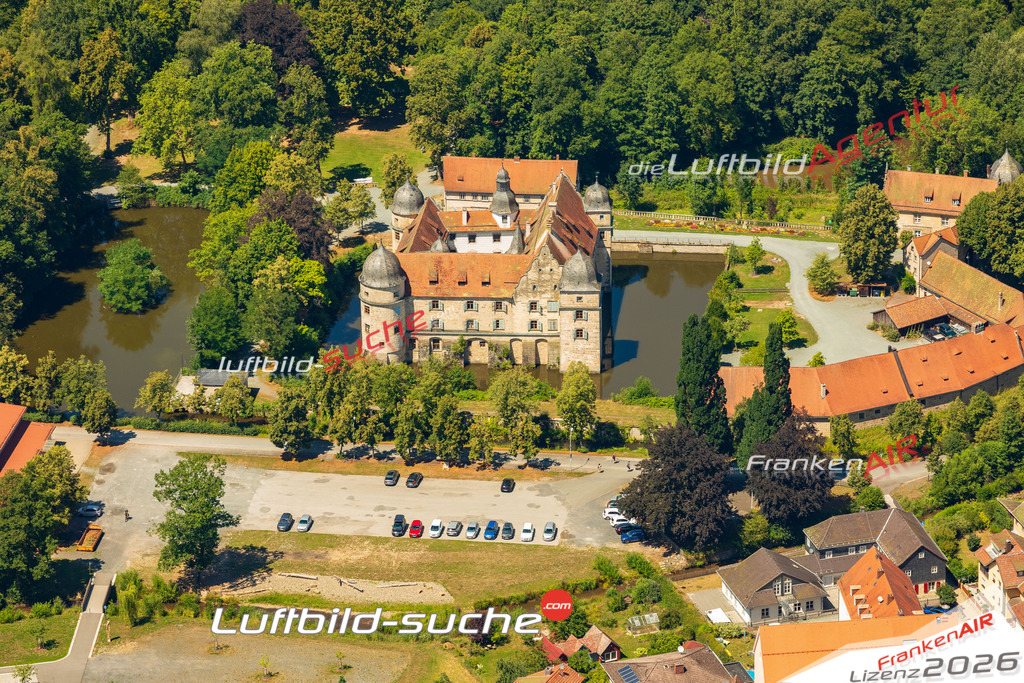 Luftbild Vs Google Maps  Schloß  Mitwitz -Das Luftbild wurde 2025 vom UL-Flugzeug heraus erstellt ( keine Drohne ) - Hochauflösende Luftaufnahme -Nicht vergleichbar mit Google Maps oder Satelittenbilder- Die Geschenkidee !Mit Lizenz und Bildrechte bestellbar