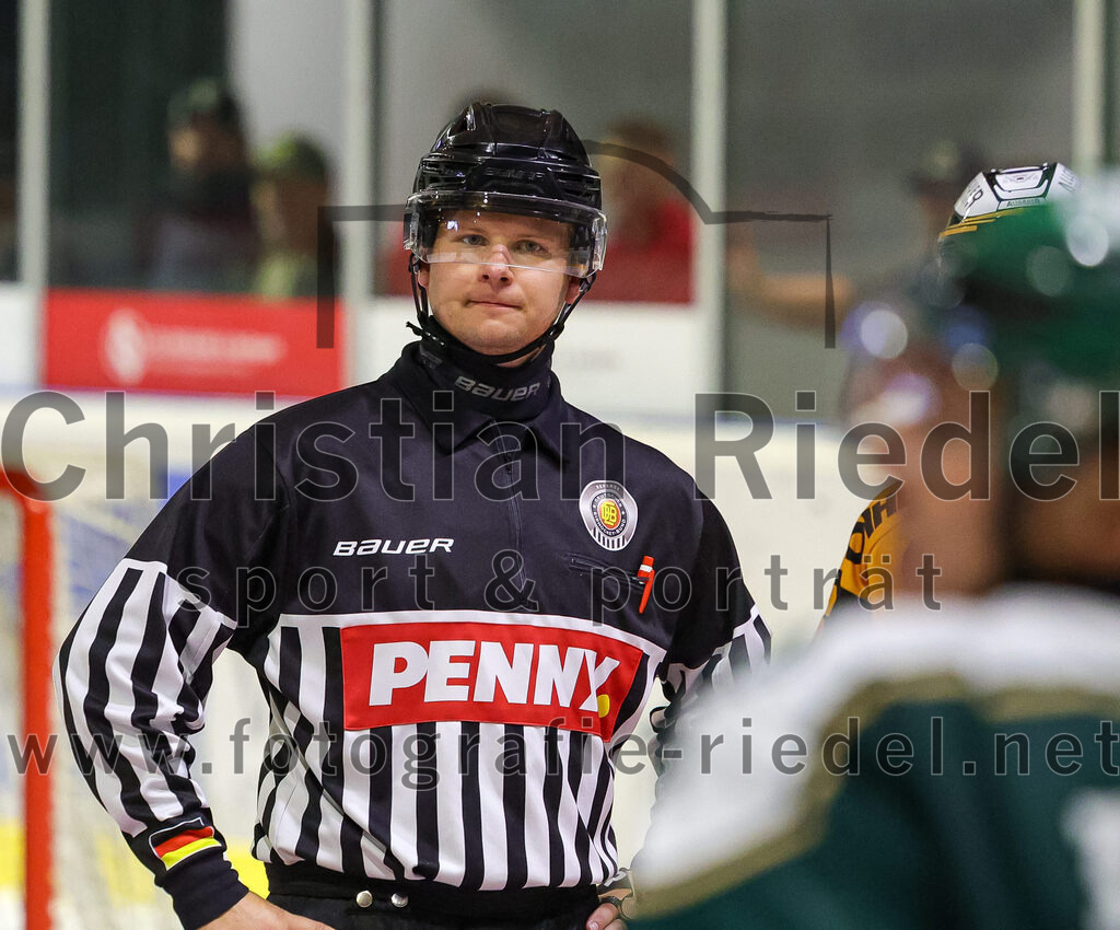 2025-08-22_070_TSV_Erding_gegen_EV_Fuessen | Erding, Deutschland, 22.08.2025:Eishockey, Oberliga Süd 2025 / 2026, Testspiel, TSV Erding gegen EV Füssen, Endergebnis: 1:4Foto: Christian Riedel / fotografie-riedel.net