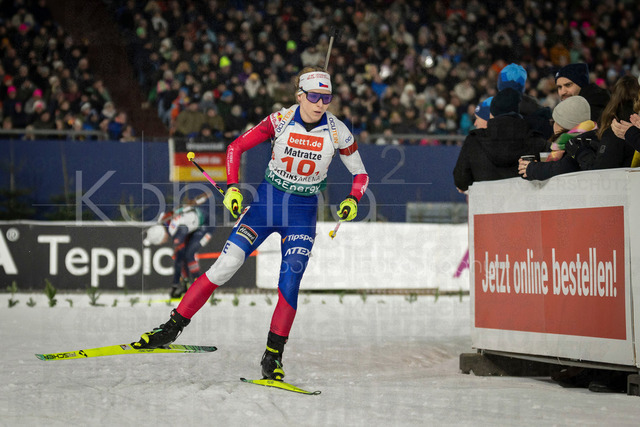 bett1.de WTC Biathlon auf Schalke, 28.12.2025 | Marketa Davidova (Team Tschechien) bei der World Team Challenge (bett1.de WTC Biathlon auf Schalke) am 28.12.2025 in der Veltins-Arena in Gelsenkirchen (Deutschland). 