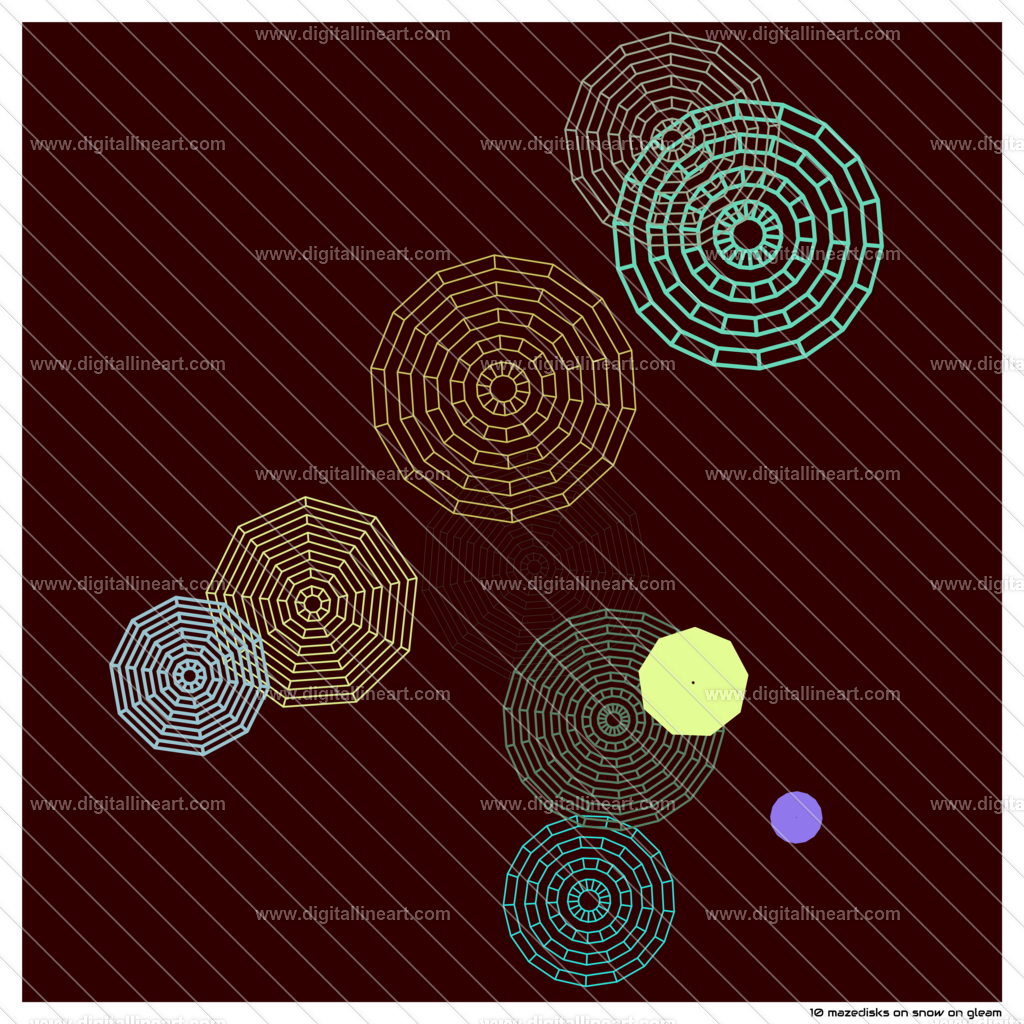 10-mazedisks-snow-on-gleam | digitallineart - Realisiert mit Pictrs.com
