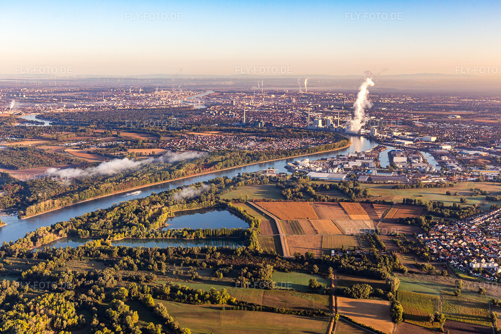 Luftbild: MA-Rheinau, GKM am Rhein im Ortsteil Rheinau in Mannheim im Bundesland Baden-Württemberg in Deutschland. Foto: IMG_110889.jpg vom 08.09.2018 durch Werner Riehm/FLY-FOTO.de