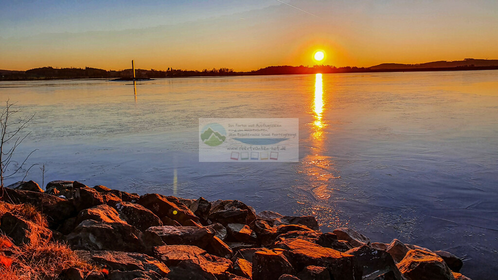 Förmitzspeicher Sonnenuntergang Winter | Impressionen rund um Hochfranken - Frankenwald - Fichtelgebirge - Realisiert mit Pictrs.com