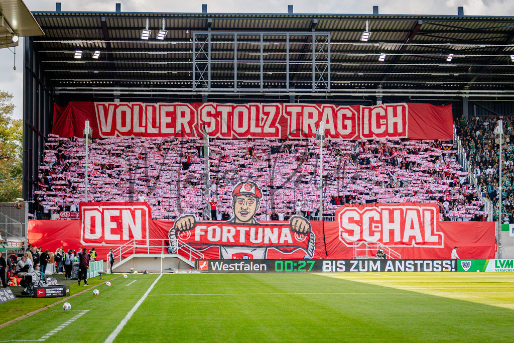 2. Bundesliga, Saison 2025/26, 5. Spieltag : SC Preußen Münster - Fortuna Düsseldorf | Münster, 14.09.2025: 2. Bundesliga, 5. Spieltag, SC Preußen Münster gegen Fortuna Düsseldorf im LVM-Preußenstadion in Münster. Foto: sportfotografie.ms | Markus Paletta - Realisiert mit Pictrs.com