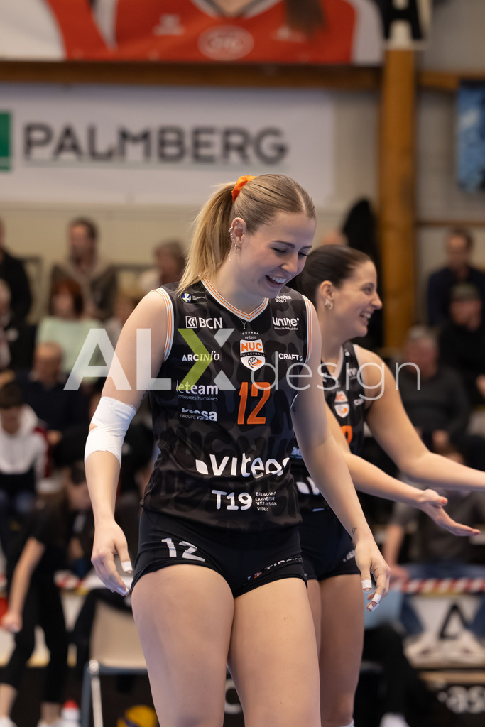 Volleyball I Frauen I Saison 2025-2026 I Volleyball NLA | Women I Round 16 I VC Kanti Schaffhausen - Viteos NUC I 31.01.2026 | 12 Branca Fabiana (CH) (Viteos NUC) – Mittelblock - Realisiert mit Pictrs.com