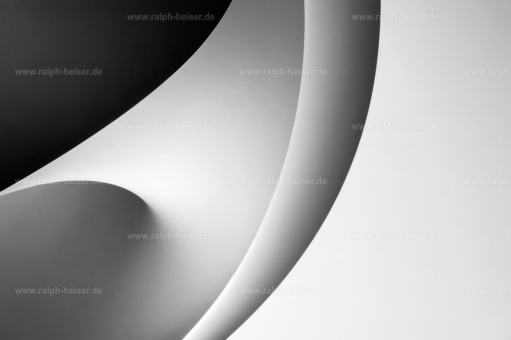 KI000332 | Mit moderner KI‑generiertes schwarz-weiß Artwork, sorgfältig manuell für den Druck optimiert.