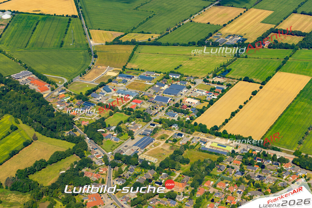 Die Luftaufnahme Gewerbegebiet - Schafflund wurde 2022 vom Flugzeug aus (keine Drohne) erstellt. Hohe Auflösung -für große Poster und Wandbilder geeignet - Garantiert!