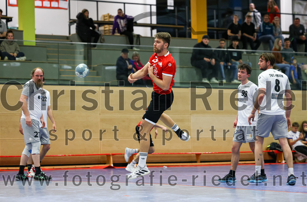 2023-04-01_098_SV_Anzing_gegen_TuS_Prien | Anzing, Deutschland, 01.04.2023:
Handball, Bezirksliga 2022 / 2023, 12. Spieltag, SV Anzing gegen TuS Prien, Endergebnis: 

Foto: Christian Riedel / fotografie-riedel.net