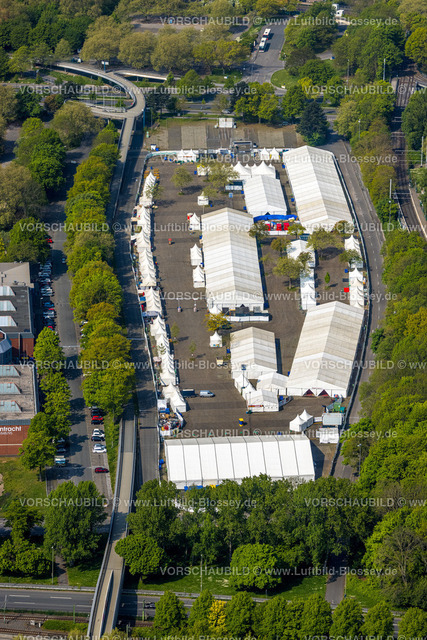 Dortmund220500648 | Luftbild, Festi Ramazan Veranstaltung, Kultur- und Ramadan-Festival auf dem Parkplatz E1 / E2 Victor-Toyka-Straße, Ruhrallee, Dortmund, Ruhrgebiet, Nordrhein-Westfalen, Deutschland