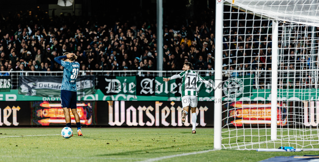 2. Bundesliga, Saison 2024/25, 7. Spieltag: SC Preußen Münster - FC Schalke 04 | Münster, 28.09.2024: 2. Bundesliga, 7. Spieltag, SC Preußen Münster gegen FC Schalke 04 im LVM-Preußenstadion in Münster. Foto: sportfotografie.ms | Markus Paletta - Realisiert mit Pictrs.com