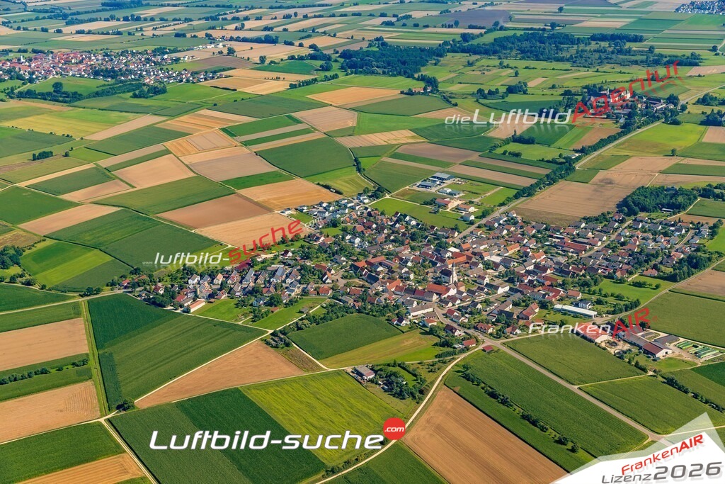 Luftaufnahme von Mödingen - Die Luftaufnahme wurde 2025 vom UL-Flugzeug heraus erstellt ( keine Drohne ) - Hochauflösende Luftaufnahme - für professionelle Ausdrucke geeignet. Die Geschenkidee !Mit Lizenz und Bildrechte bestellbar