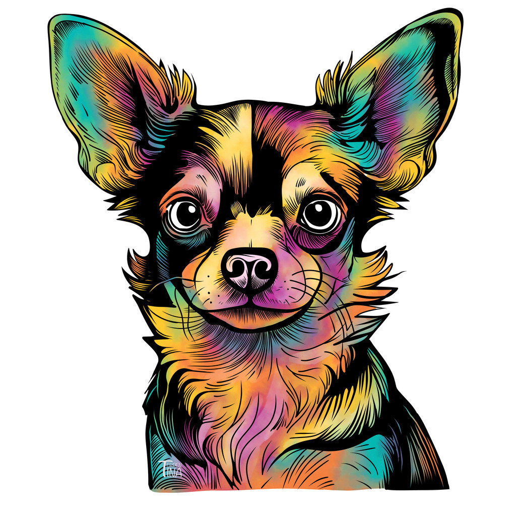 Chihuahua | Illustrationen, digitalpainting, animals, dogs, hunde, art, Kunst, Illustrationsart, Bielefeld, Germany - Realisiert mit Pictrs.com