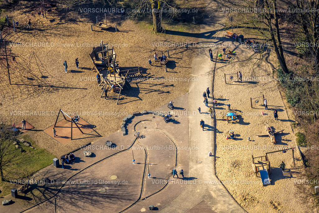 Velbert240301709 | Luftbild, KInderspielplatz Herminghauspark, Velbert, Ruhrgebiet, Nordrhein-Westfalen, Deutschland