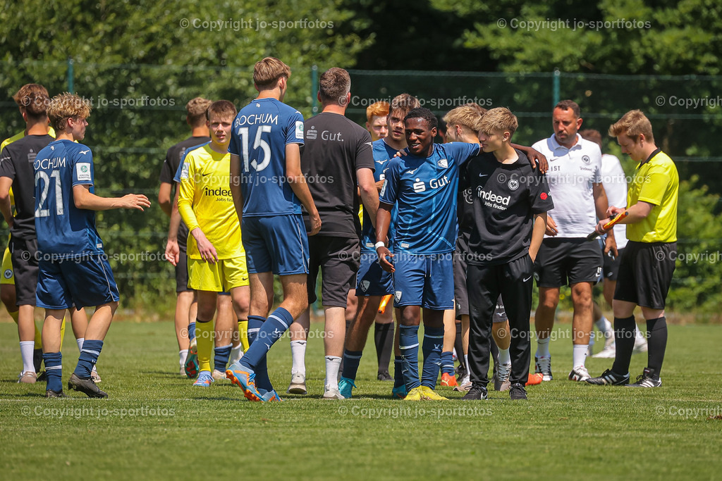 BQ3I7285 | 17.06.2023; Testspiel; Rasenplatz Offdilln; VfL Bochum U17 - Eintracht Frankfurt U17; Ergebnis: 3:1 (1:1)