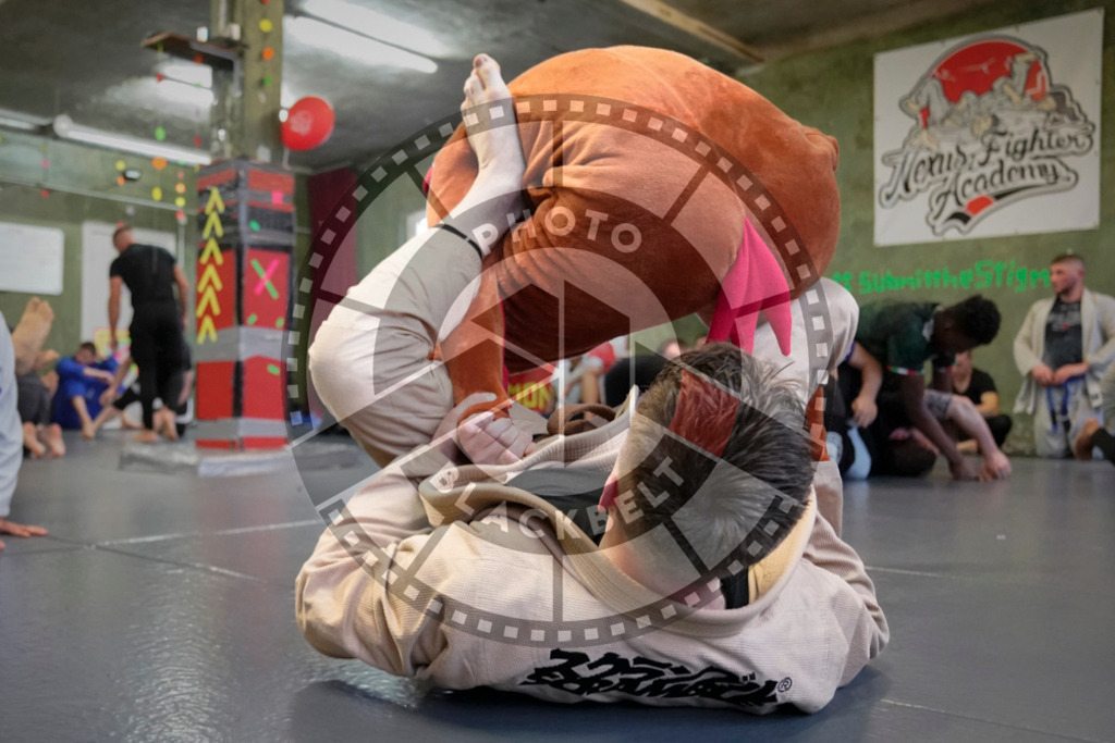 20240413PBB7484 | Fighters compete during the Grapplethon 24hours of rolling for a reason in Hamburg, Germany, on April 13, 2024.