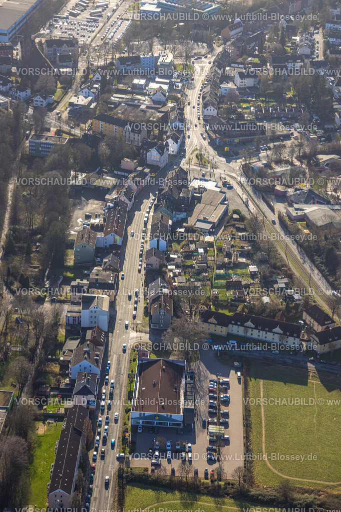 Witten240102876 | Luftbild, Wohngebiet und Kreuzung Billerbeckstraße, Wannen und Sprockhöveler Straße, Heven, Witten, Ruhrgebiet, Nordrhein-Westfalen, Deutschland