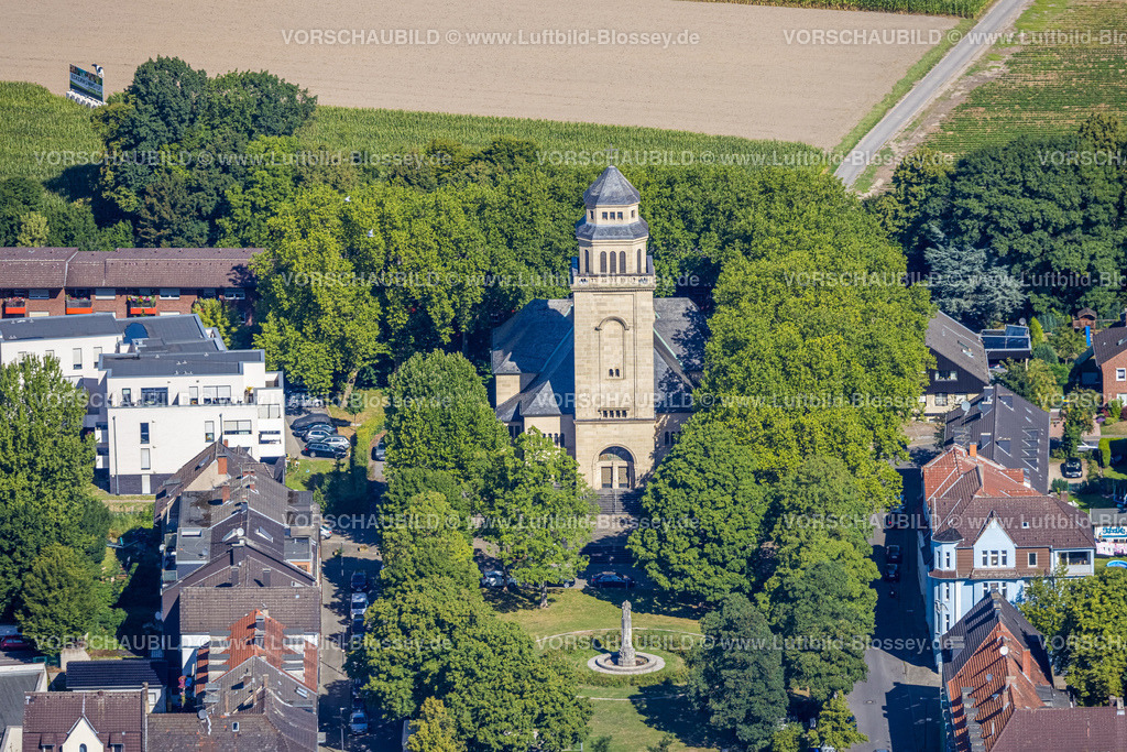 Gelsenkirchen220801727Buer | Luftbild, Evang. Pauluskirche, Christus-Kirchengemeinde Buer, Resse, Gelsenkirchen, Ruhrgebiet, Nordrhein-Westfalen, Deutschland